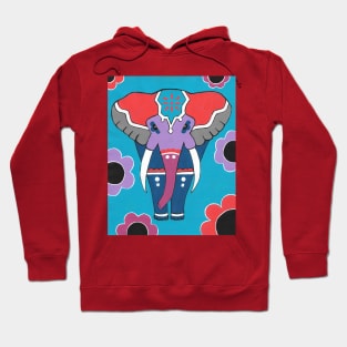 DECORATIVE Elephant Painting Hoodie